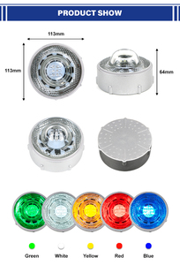 Luci Segnaletiche Stradali Solari ad Alta Visibilità con 6 LED, Lampada LED Solare per Strade, Autostrade, Vialetti, Giardini - Product Image 2