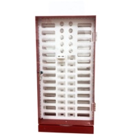 Vente en gros de présentoir d'accessoires de téléphone portable en acrylique personnalisé avec serrure et vitrine en PMMA de comptoir à LED pour magasin