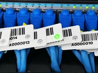 860 960 MHz Etiqueta adhesiva pasiva UHF RFID con gestión de cables inteligentes LED y archivadores