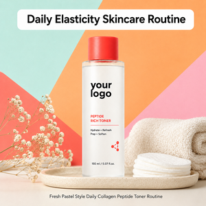 Tónico Facial de Uso Diario con Péptidos de Colágeno, Hidratante, Nutritivo, Repara la Barrera Cutánea Dañada, Mejora la Piel Opaca, Suave y Refrescante, Marca Privada - Product Image 1