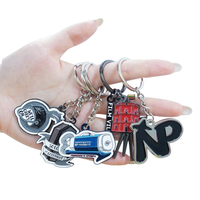 Porte-clés en métal personnalisé 2D 3D, souvenir, design sur mesure, logo, or, argent, émail doux
