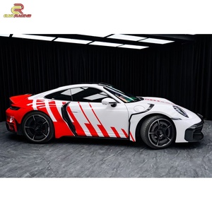 ชุดแต่ง Brabu Style ครึ่งคาร์บอนไฟเบอร์ พร้อมกันชนหน้า-หลัง บังโคลนหน้า-หลัง สปอยเลอร์หลัง สำหรับ Porsche Carrera S 992 911 ปี 2018-2024 - Product Image 5