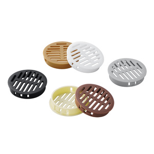 Grille de ventilation en plastique pour armoire, amovible, fixation murale, blanc argenté, design moderne et simple, quincaillerie de placard - Product Image 2