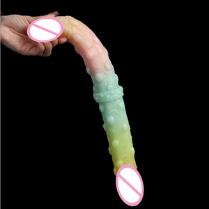 LUUK nouveau Design Double <span class=keywords><strong>gode</strong></span> Flexible doux Anal femmes <span class=keywords><strong>Gay</strong></span> lesbienne Double extrémité pénis pénis artificiel jouets sexuels - Product Image 4
