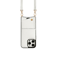 Étui de téléphone à bandoulière Étui de téléphone à bandoulière de luxe Étui de téléphone à bandoulière en cuir et pochette pour iphone 17 Pro Max