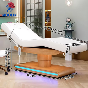 Table de soin électrique motorisée MOOLIN pour le visage, <span class=keywords><strong>lit</strong></span> de beauté à 4 moteurs, mobilier médical et cosmétique, rangement pratique, <span class=keywords><strong>lit</strong></span> de beauté pour spa - Product Image 3