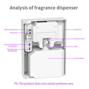 Distributeur De Parfum De Toilette Inteligente Support Mural À Piles Automatique Désodorisant Aérosol Distributeur De Parfum - Product Image 4