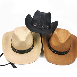 Venta al por mayor de paja Panamá Summer Beach Sun Hat para Mujeres Hombres - Product Image 5