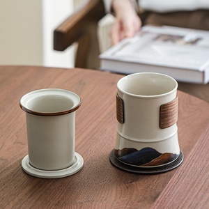 Modern Design Ceramic <strong>Tea</strong> <strong>Cup</strong> with Water Separation for Office or <strong>Personal</strong> Use Party Mug Teacup Mug Gift - Product Image 4