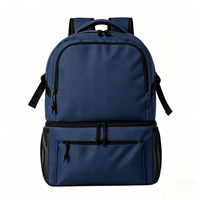 Sac à dos isotherme souple et durable anti-fuite pour pique-nique, randonnée, camping et activités de plein air 19x31.5x44CM en polyester avec motifs