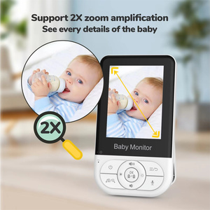 2.4 जी इन्फ्रारेड नाइट विजन के साथ 2.8 वीडियो बेबी मॉनिटर के साथ वीडियो बेबी मॉनिटर - Product Image 2