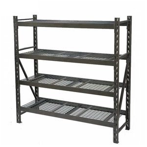 Organisateur à plusieurs niveaux cadre d'empilage de fil réglable résistant jaune pour le carton pliable en métal de garages - Product Image 1