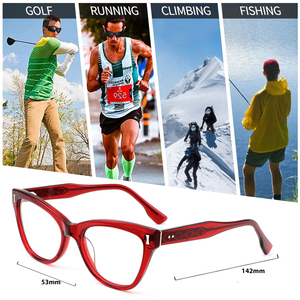 Cổ điển Cat Eye 2 trong 1 magnetic clip trên kính quang học kính phân cực Kính mát chống chói lái xe kính khung cảnh - Product Image 2