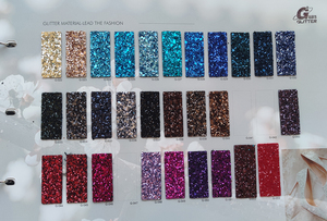 Tissu en vinyle brillant recyclé, microfibre PU, tissu pailleté, cuir synthétique épais pour la fabrication de chaussures et de sacs - Product Image 6