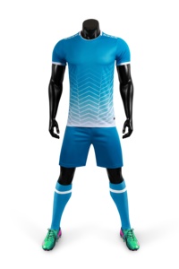 Azul Rojo Auténtico Fútbol Internacional Jerseys Hombres Equipo Entrenamiento Fútbol Uniformes Ninos - Product Image 4