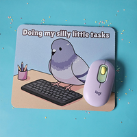 Tapis de souris de jeu en caoutchouc personnalisé en forme de dessin animé, tapis de bureau pour PC