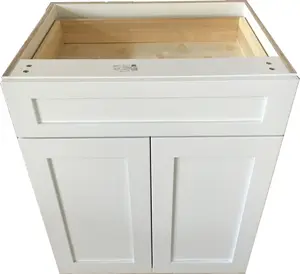 Cina all'ingrosso fatta di lusso 28 "a coda di rondine singolo <span class=keywords><strong>cucina</strong></span> Design classico Shaker Base Cabinet - Product Image 1
