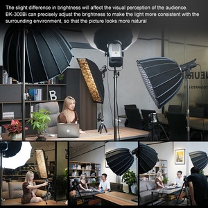 Zsyb Nhà Máy Giá Dimmable 2700-6500k Máy ảnh <span class=keywords><strong>video</strong></span> nhiếp ảnh 300W LED phototgrpahic chiếu sáng - Product Image 4