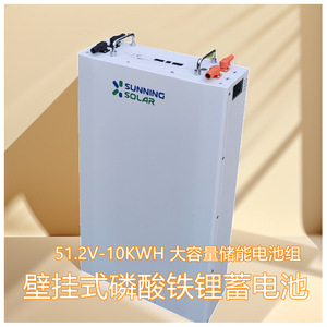 แบตเตอรี่เก็บพลังงานแสงอาทิตย์แบบติดผนัง LiFePO4 48V 200A พร้อมการสื่อสาร RS485 สำหรับใช้งานนอกระบบในบ้าน - Product Image 5