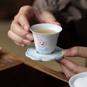 Hand Painted Ceramic <b>Teacup</b> With Saucer Porcelain Tea Set Accessory For Afternoon Tea - Product Image 1