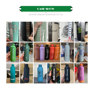 Borraccia Termica Nera Opaca 500ml in Acciaio Inox a Doppia Parete per Acqua Calda con Logo Personalizzato - Regalo Aziendale - Product Image 2