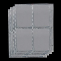Fournisseur Direct en Gros : Classeur pour Cartes à Collectionner, 4 Pochettes Zippées, Style Mini, Porte-Cartes en Plastique PU, Logo Personnalisable pour Cartes