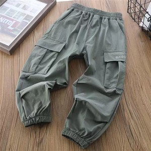 Pantalon <span class=keywords><strong>cargo</strong></span> décontracté pour garçons pantalon en tissu élastique de style sport pour printemps automne coupe ample pour enfants de 8 ans et plus nouvelle grande taille - Product Image 3