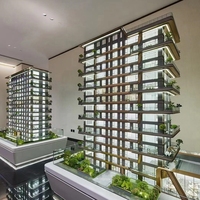 Fabricante, venta al por mayor, modelos de arquitectura en miniatura, modelo a escala 3D para arquitectura, modelo a escala de edificio de oficinas