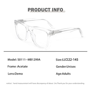 Lunettes à monture Lunettes pour femmes Lunettes de lecture Logo personnalisé Usine Vente en gros Lunettes faites main en acétate de haute qualité - Product Image 6