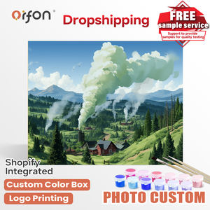 Kit de <span class=keywords><strong>peinture</strong></span> par numéros ORFON pour débutants en DIY, vente en gros, <span class=keywords><strong>peinture</strong></span> acrylique 40x50cm, décoration moderne pour la maison - Product Image 1