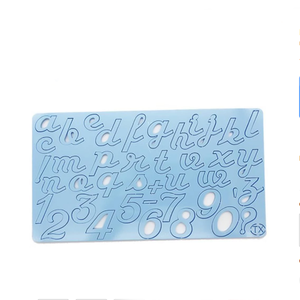 Calligraphy DIY Acrylic Stamp Set Alphabet Plexiglass Number Large Mold Fondant Sugar craft Cake Press