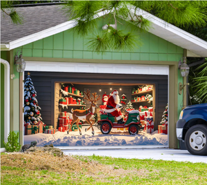 Bannière de porte de garage en tissu polyester de haute qualité, décoration murale portable, livraison rapide, vente en gros d'usine, prix abordable - Product Image 6