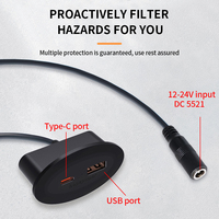 Produits les plus vendus dans alibaba beauté canapé bureau 30W prise de charge rapide DC 12V 24V Type C USB un chargeur de canapé rapide