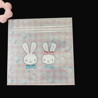 Dernier dessin animé ours Mini Cookie Ziplock sac Transparent PET CPP OPP petit emballage en plastique pour bonbons Biscuit pour chaussettes