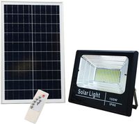 Lámpara Solar LED SLOER de Alta Luminosidad, IP67 Impermeable, para Exteriores, 100W, Panel Solar, Control Remoto, Ajustable, 3 Años de Garantía