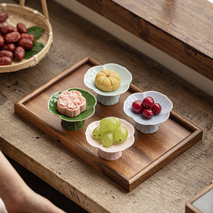 Walnut wood <b>tea</b> <b>tray</b>, Kung Fu <b>tea</b> set storage <b>tray</b>, rectangular coffee <b>tray</b>, household fruit plate, <b>tea</b> and snack plate - Product Image 4