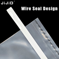 JIJID Lab Supplies Steriler Probenahme beutel Safe Tab Wire Closure Probe Mixer beutel Klare Plastiktüte