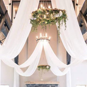 Fiesta DE BODA evento decoración cortina nueva fiesta de boda techo decoración de lujo Boho cortinas escenario cortina telón de fondo cortinas - Product Image 6