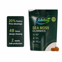 Gummies OEM sous Marque Blanche à l'Extrait de Mousse de Mer, Huile de Nigelle, Ashwagandha, Gingembre et Shilajit – 120 Pièces, 480g – Soutien Immunitaire pour Adultes
