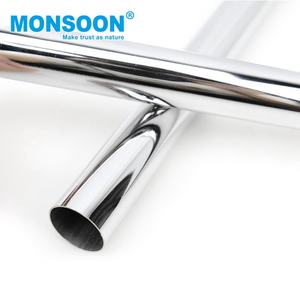 Accessoires de garde-robe en acier inoxydable chromé noir MONSOON, rail épais, quincaillerie de meubles, réduction du bruit, installation facile - Product Image 4