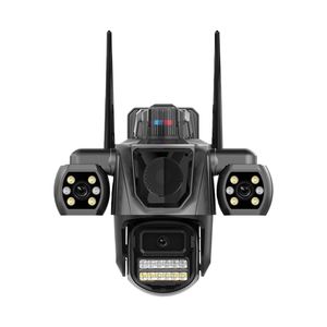 Kamera WiFi Nirkabel ICSEE 9MP dengan Tiga Kamera PTZ IP66 Alarm AI Visi Malam Sensor CMOS & Garansi 1 Tahun untuk Keamanan Rumah - Product Image 1