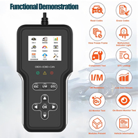 Lector de Códigos OBD2 Portátil, Herramienta de Diagnóstico Automotriz, Detector de Fallas del Motor, Herramienta Multilingüe Plug & Play para Autos de 12V