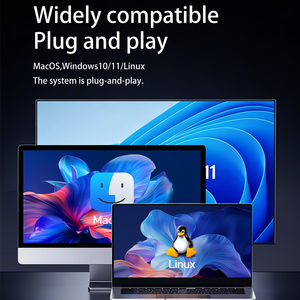 การ์ดจอแบบ Type-C อุปกรณ์ล็อคหน้าจอเสมือนแบบจำลอง ความละเอียดสูง สำหรับแล็ปท็อป ป้องกันการเข้าสู่โหมดพักเครื่องจากระยะไกล รองรับ 4K Ultra HD Audio - Product Image 5