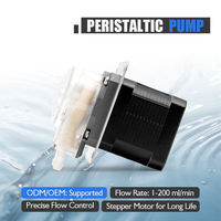 Pompe doseuse péristaltique micro haute précision LEFOO 24V avec moteur pas à pas pour machine de distribution de boissons, pompe de transfert de sirop et de liquides