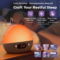 2026 Neuer 4-in-1 Smart Wake-up Light Wecker mit 11 Weißen Geräuschen, 50 Helligkeitsstufen, Tuya App-Steuerung und BT-Musikplayer