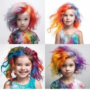 Promosi 12 Warna Cerah Set Tongkat Kapur Rambut Sementara Tidak Beracun Pena Kapur Rambut untuk Anak-anak Menggambar Pada Rambut