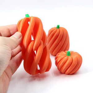 Jouet anti-stress rotatif en forme de citrouille imprimé en 3D, échelle 1/12, spirale, gadget de bureau pour soulager le stress, jouet éducatif pour enfants, Halloween - Product Image 3