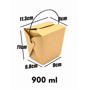 Dùng một lần 16/26/32 oz cấp thực phẩm giấy mì hộp với xử lý cho Take-Away outboxes - Product Image 5