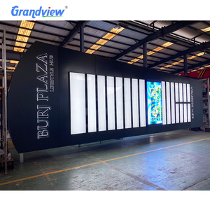 Pylônes lumineux en acrylique pour fabricants, enseignes commerciales autoportantes modernes de luxe avec logo LED, caissons lumineux publicitaires - Product Image 1