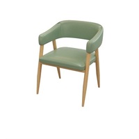 Ensembles de banquettes d'angle en bois modernes, mobilier de restaurant, banquettes en cuir vert en bois, canapé de café, chaises de café, ensembles de tables